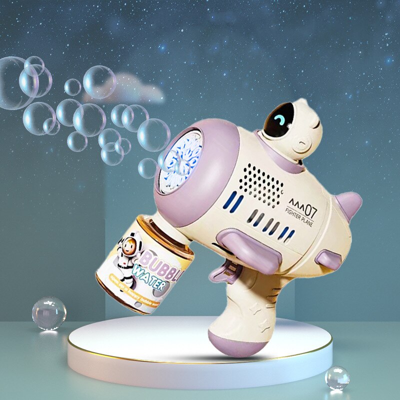 Soap Making Lab - 어린이용 보라색 거품 기계, 자동 바주카