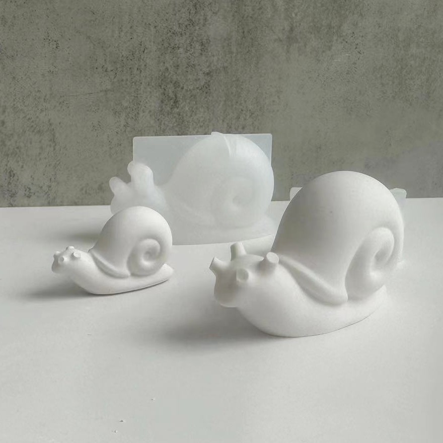 Soap Making In Home - 달팽이 동물 실리콘 몰드 DIY 아로마테라피