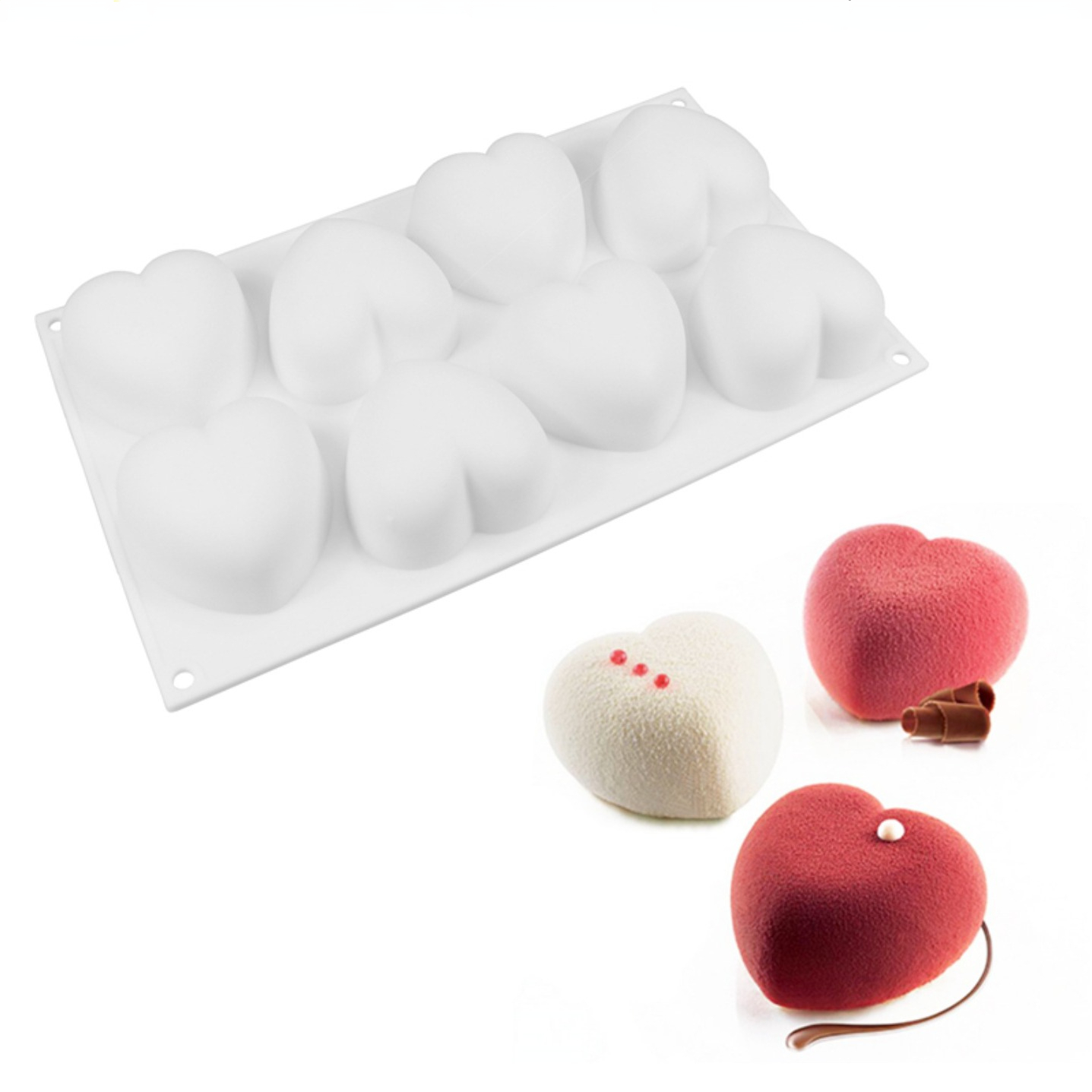 Soap Making Kit For Beginners - 사랑 심장 실리콘 비누 금형 수제