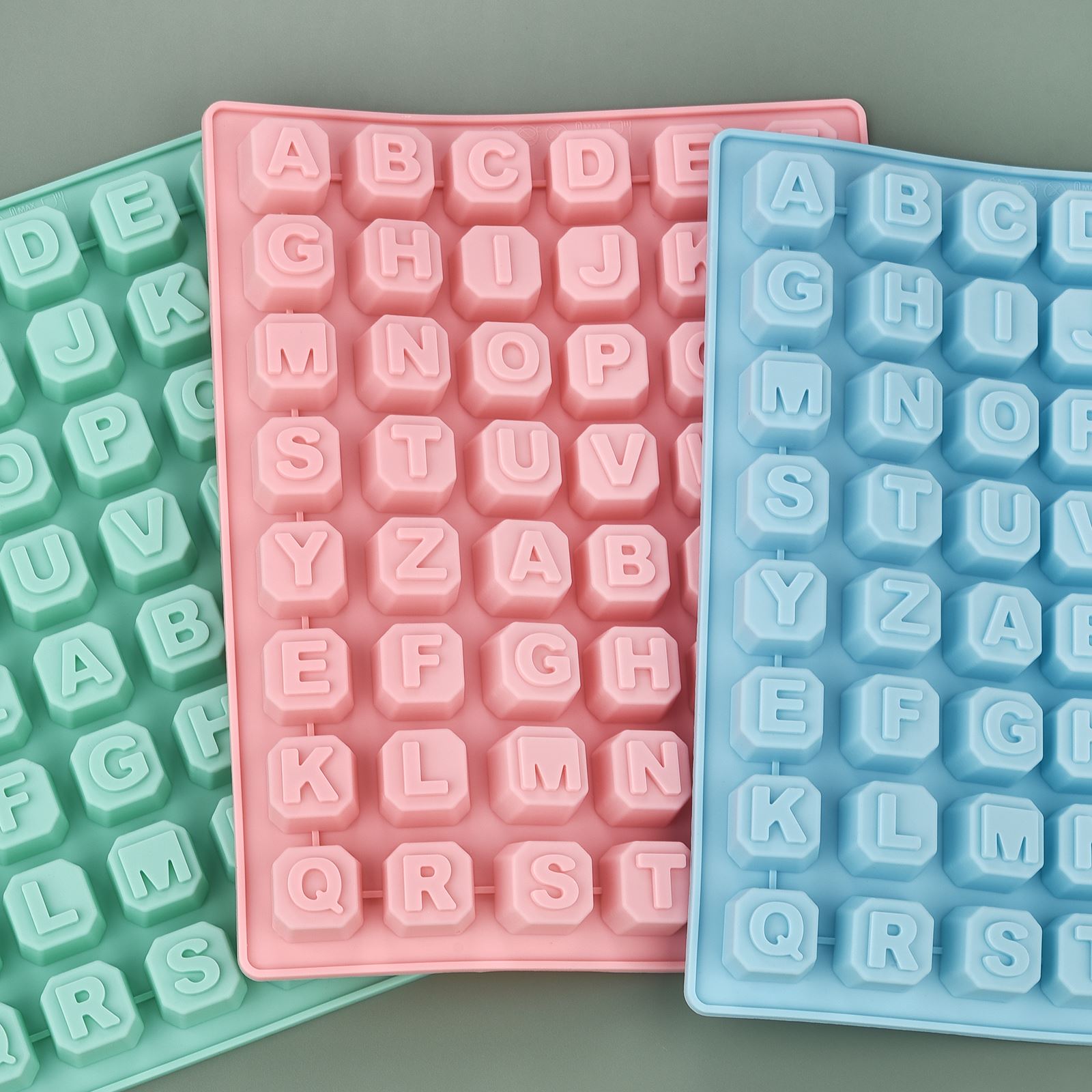 Soap Making Material - 48 편지 Enghish 알파벳 문자 실리콘