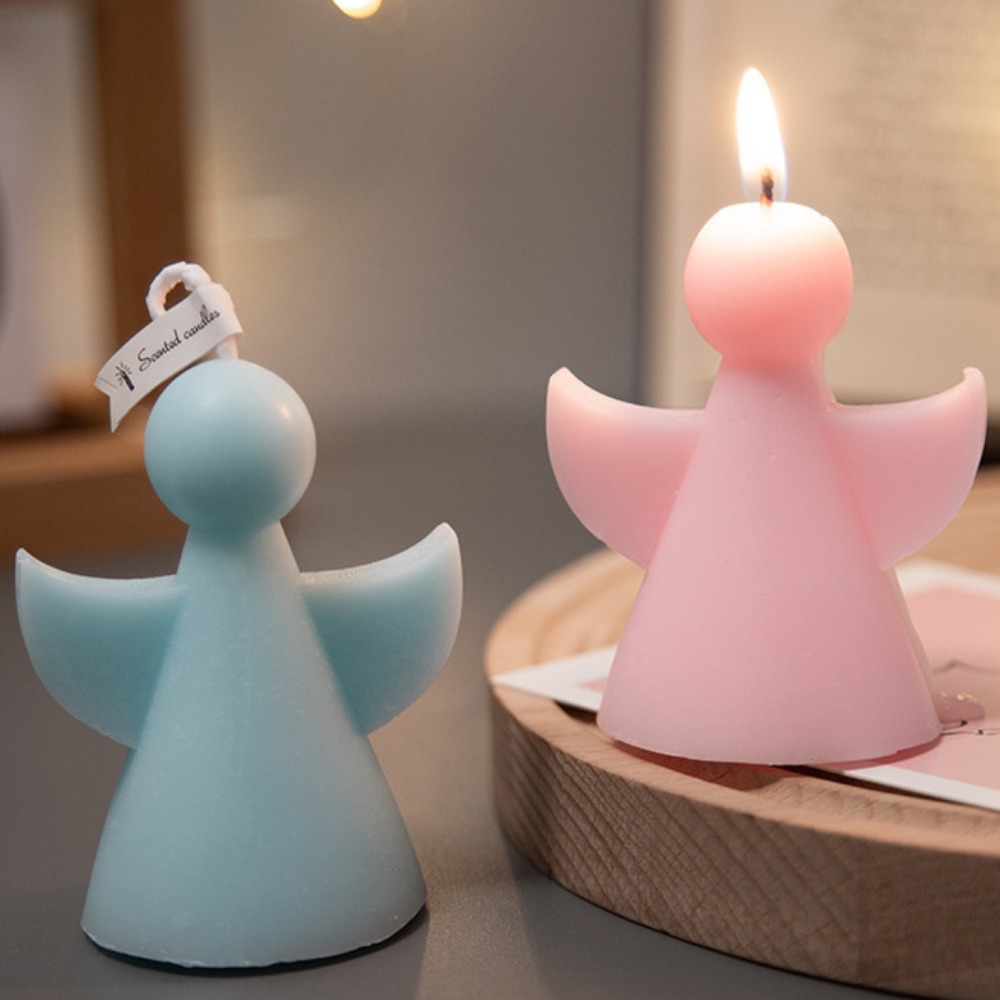 Soap Making In Home - 둥근 머리 날개 천사 아크릴 양초