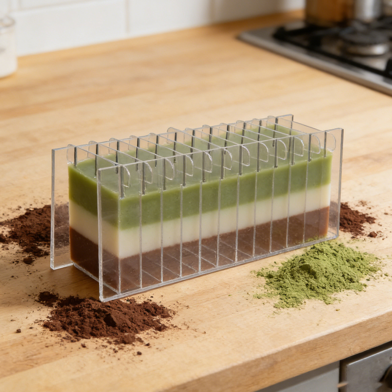 Soap Making Kit For Beginners - 실리콘 몰드용 아크릴 비누 분할판, 콜드