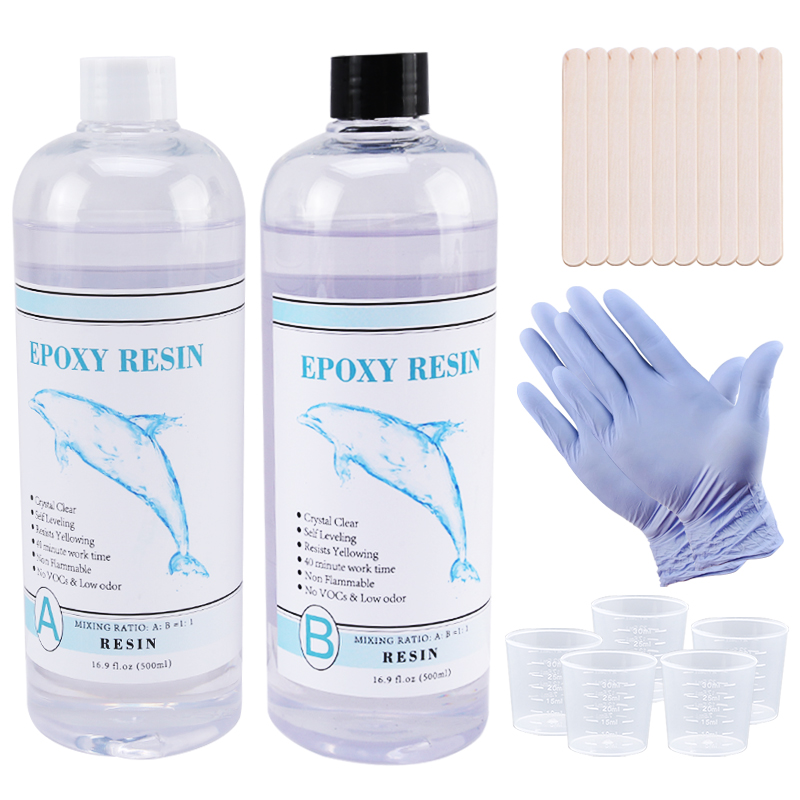 Soap Making Kit For Beginners - 1:1 투명 에폭시 수지 크리스탈 클리어