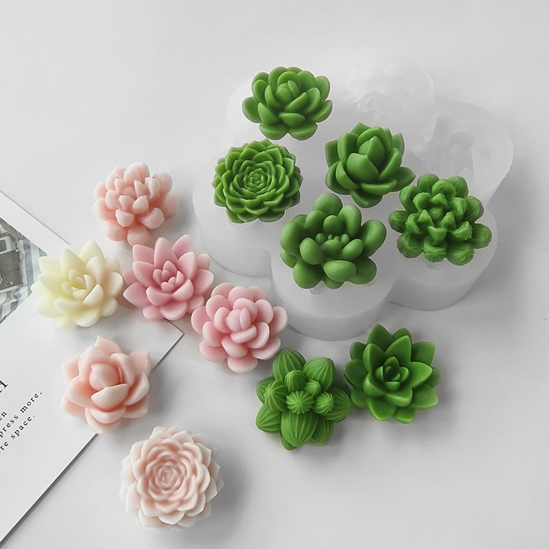 7 in 1 다육식물 선인장 실리콘 몰드, DIY 수제 - Soap Making In Home 리뷰 및 가격