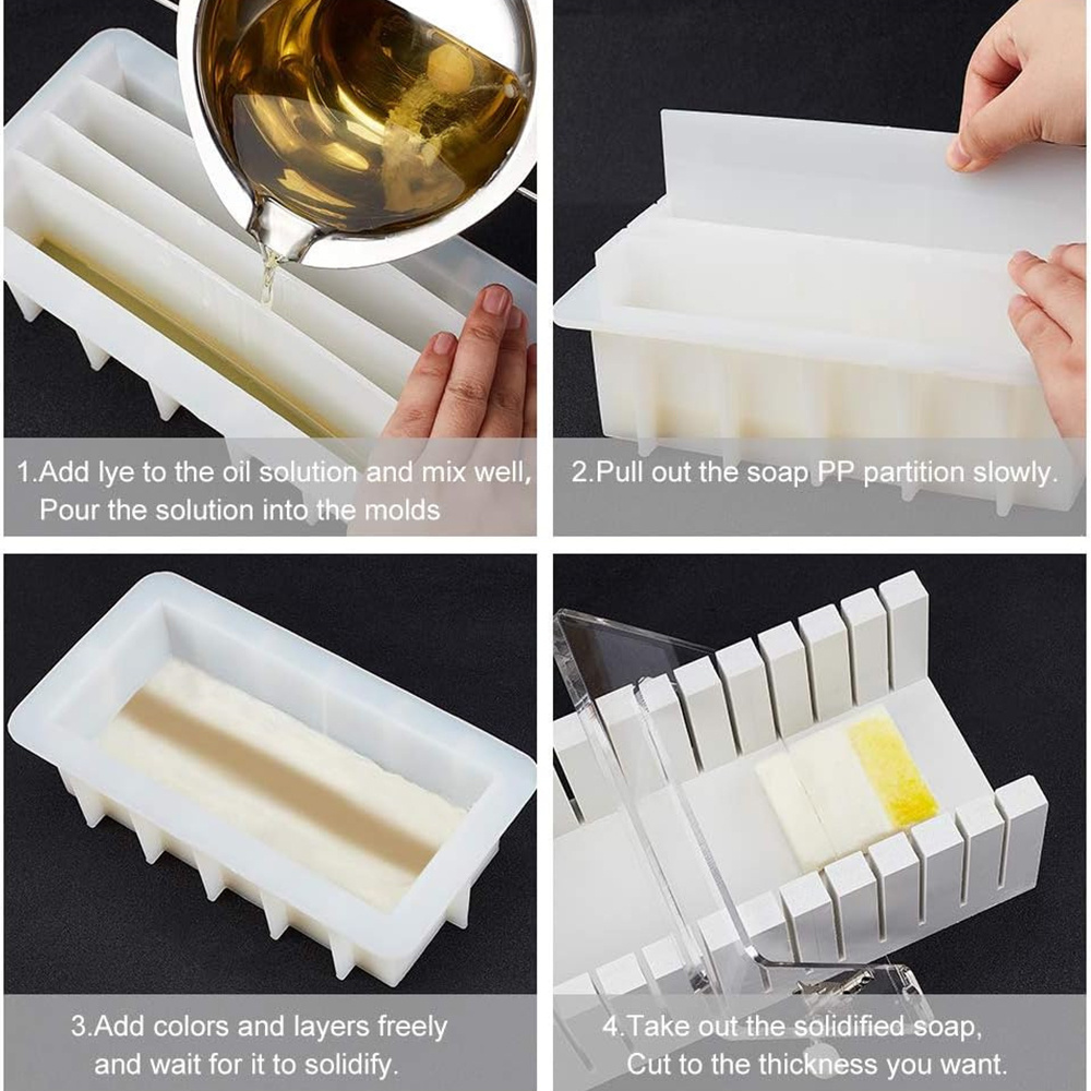 42온스 실리콘 비누 몰드 (5개 아크릴 칸막이 포함) - Soap Making Kit For Beginners 리뷰 및 가격