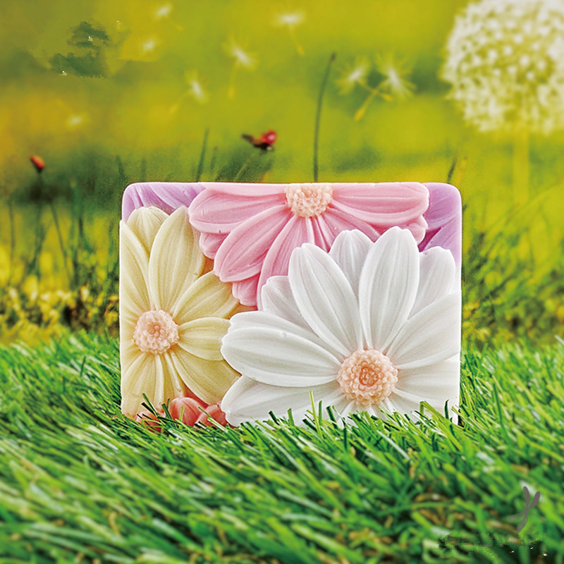 최신!! !3d 우아한 해바라기 비누 금형 직사각형 실 - Soap Making Kit For Beginners 리뷰 및 가격