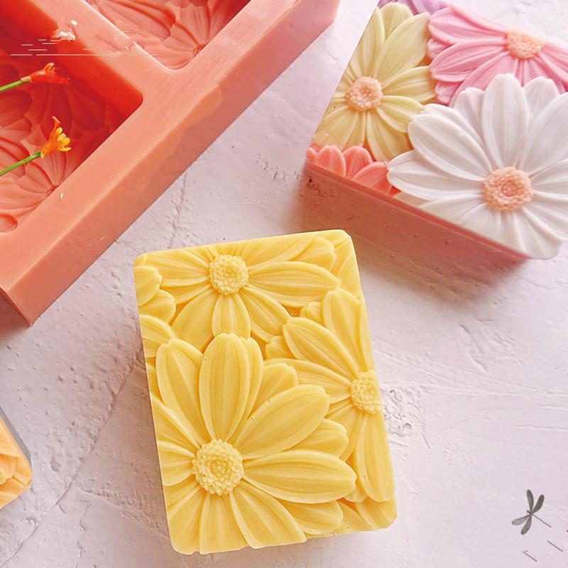 최신!! !3d 우아한 해바라기 비누 금형 직사각형 실 - Soap Making Kit For Beginners 리뷰 및 가격