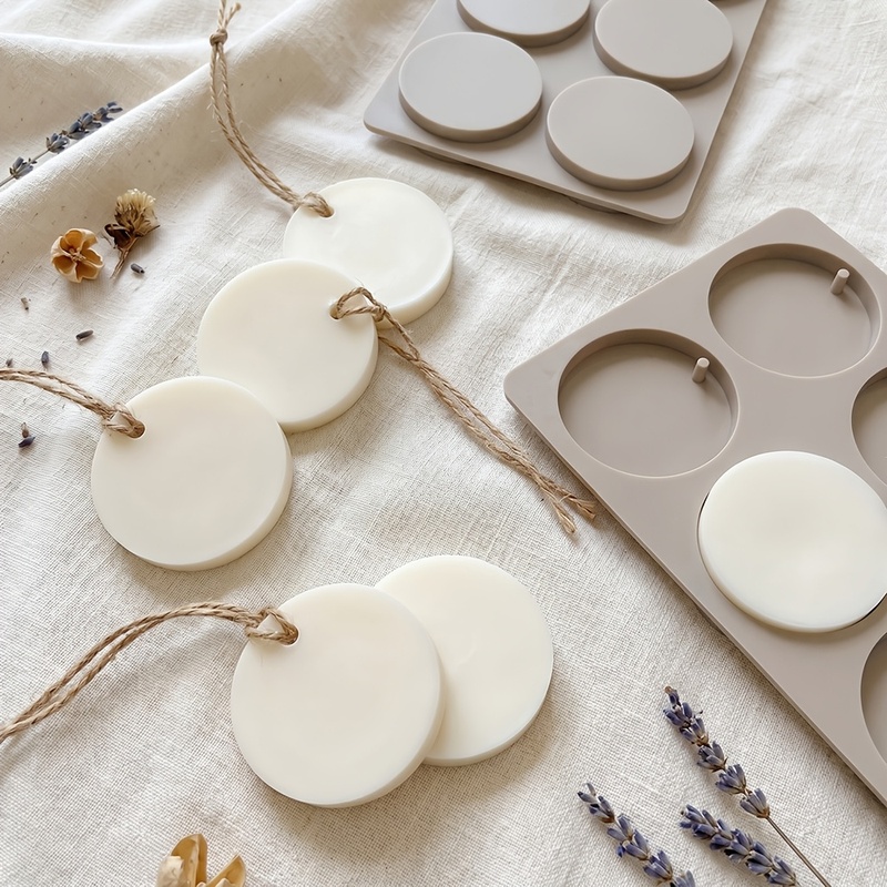6 캐비티 라운드 태그 실리콘 몰드 DIY 아로마테라피 - Soap Making Lye 리뷰 및 가격