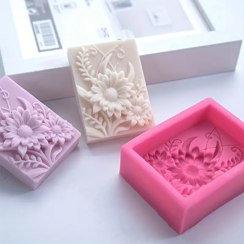 3D 꽃 사각형 비누 실리콘 금형 직사각형 수제 향기로 - Soap Making Kit For Beginners 리뷰 및 가격