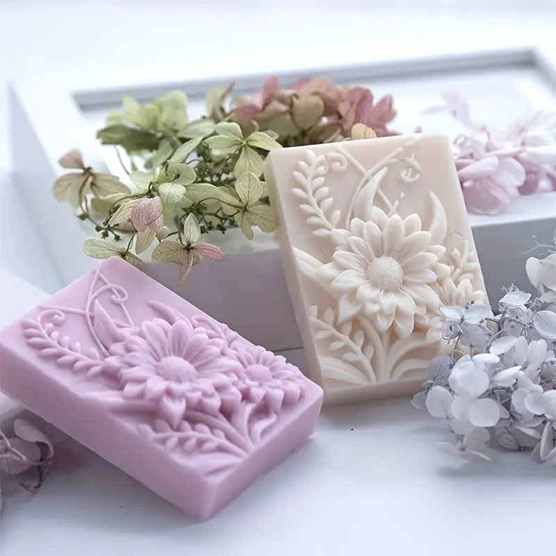 3D 꽃 사각형 비누 실리콘 금형 직사각형 수제 향기로 - Soap Making Kit For Beginners 리뷰 및 가격
