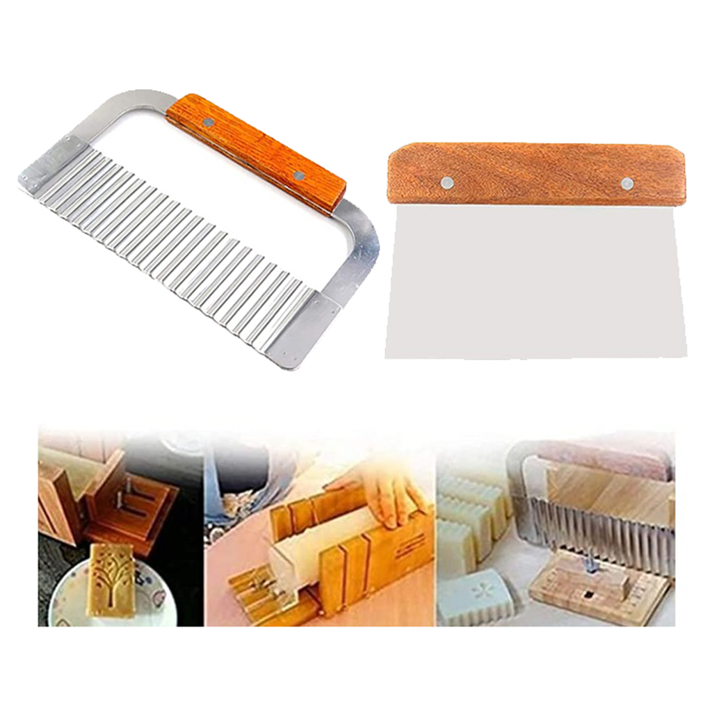 2 팩 스테인레스 스틸 물결 모양 및 직선 비누 로프  - Soap Making Supplies Australia 리뷰 및 가격