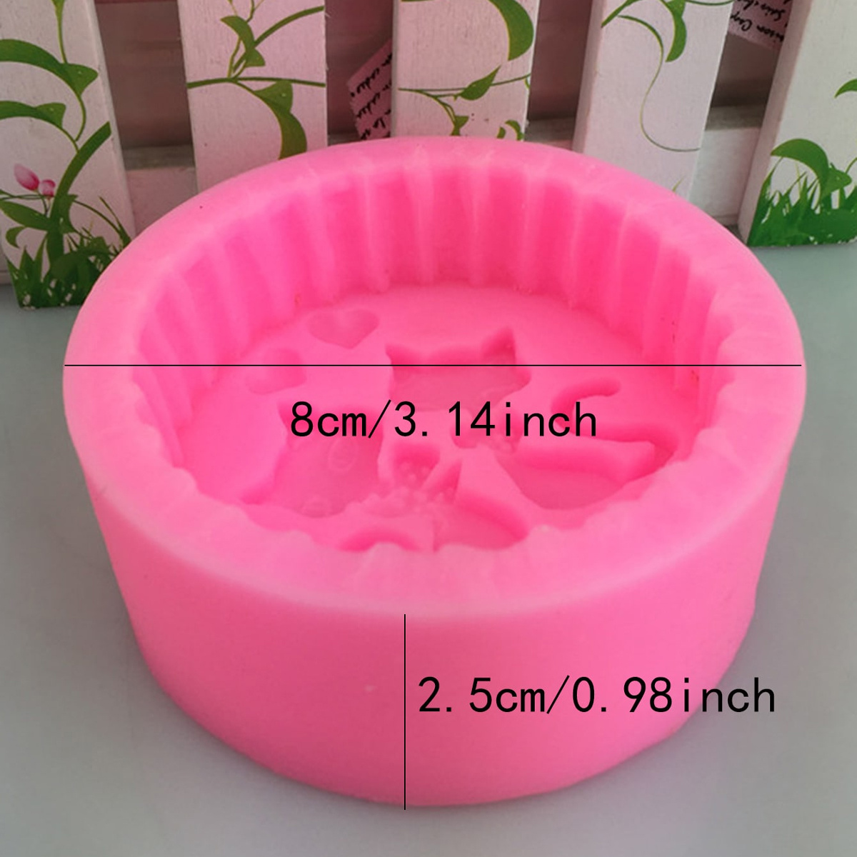 1피스 실리콘 고양이 비누 몰드 - 원형 DIY 양초  - Soap Making Lye 리뷰 및 가격