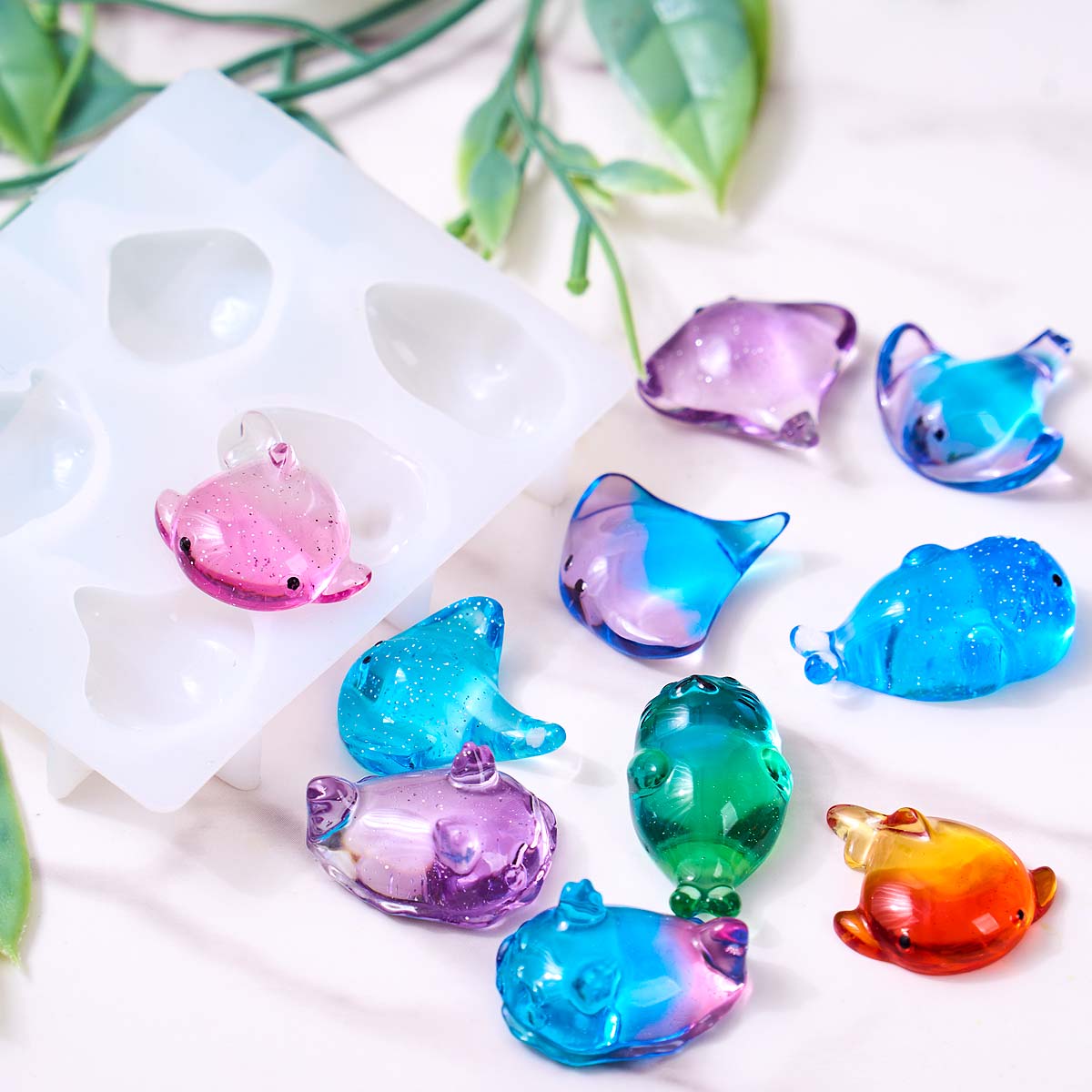 3D 힐링 귀여운 만타 가오리 실리콘 몰드 DIY 키체 - Soap Making Material 리뷰 및 가격