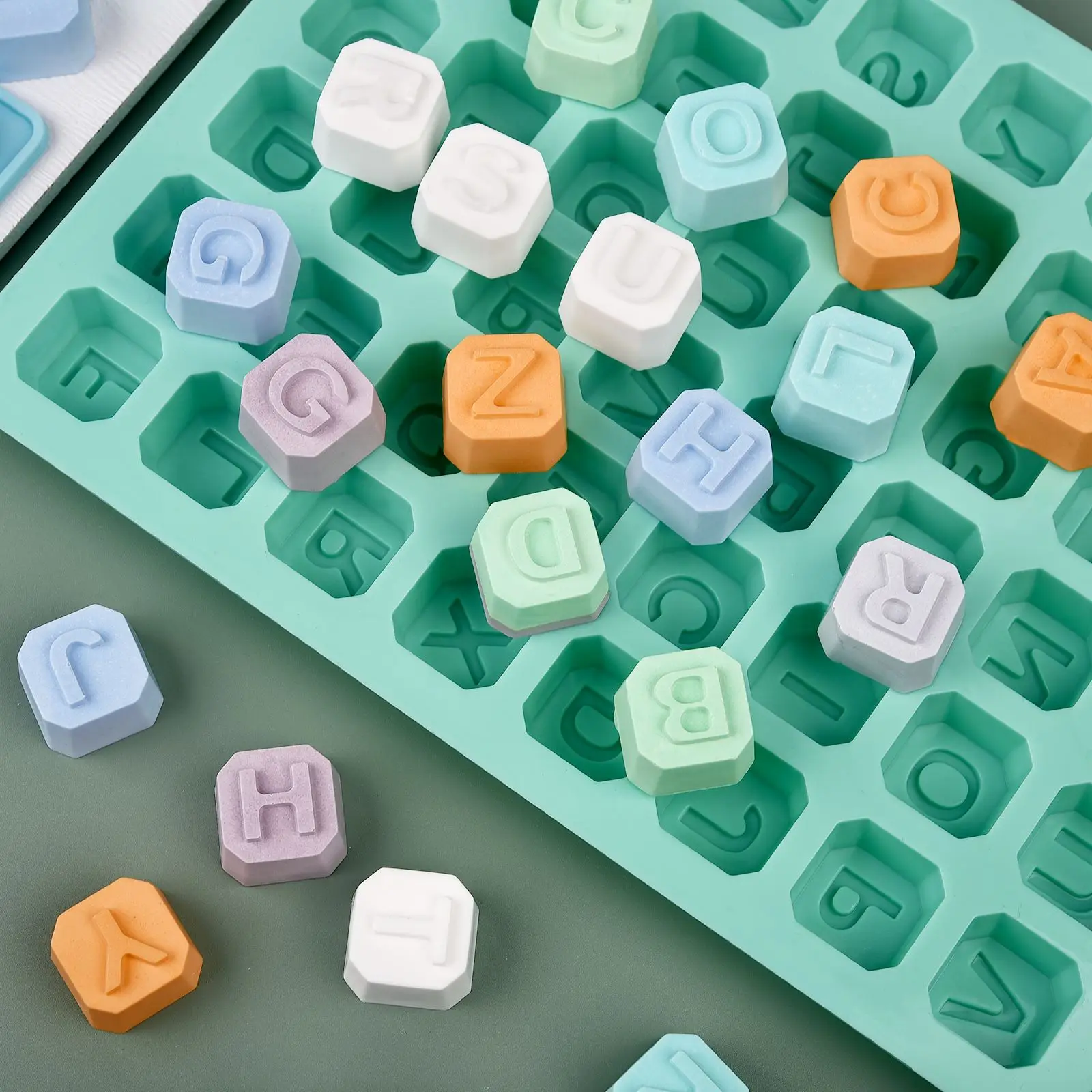 48 편지 Enghish 알파벳 문자 실리콘 금형 비누 - Soap Making Material 리뷰 및 가격