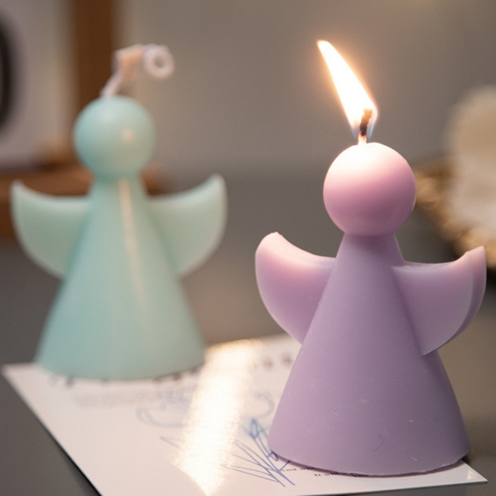 둥근 머리 날개 천사 아크릴 양초 몰드, 멀티 사이즈  - Soap Making In Home 리뷰 및 가격
