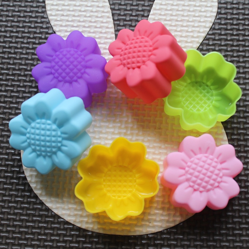 6종 세트 논스틱 꽃무늬 실리콘 몰드 초콜릿 푸딩 아이 - Soap Making Material 리뷰 및 가격