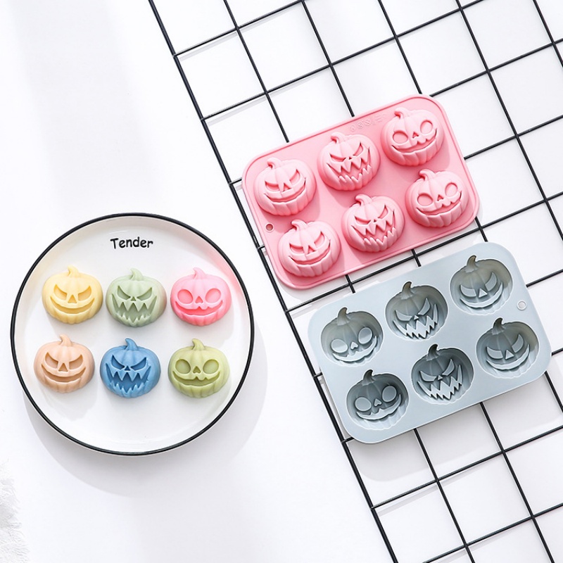 6-in-3 호박 모양 실리콘 몰드 할로윈 케이크 몰드 - Melt Pour Soap Base 리뷰 및 가격