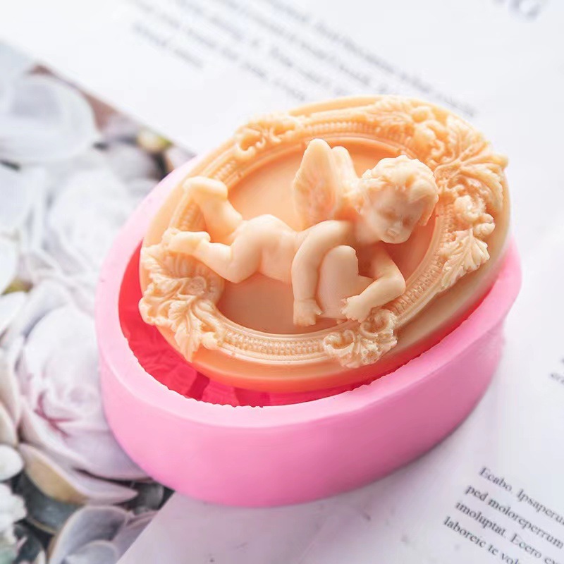 천사 어린이 모양 실리콘 비누 몰드, 수제 타원형 석고 - Soap Making In Home 리뷰 및 가격