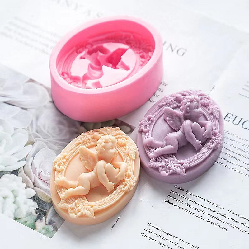 천사 어린이 모양 실리콘 비누 몰드, 수제 타원형 석고 - Soap Making In Home 리뷰 및 가격