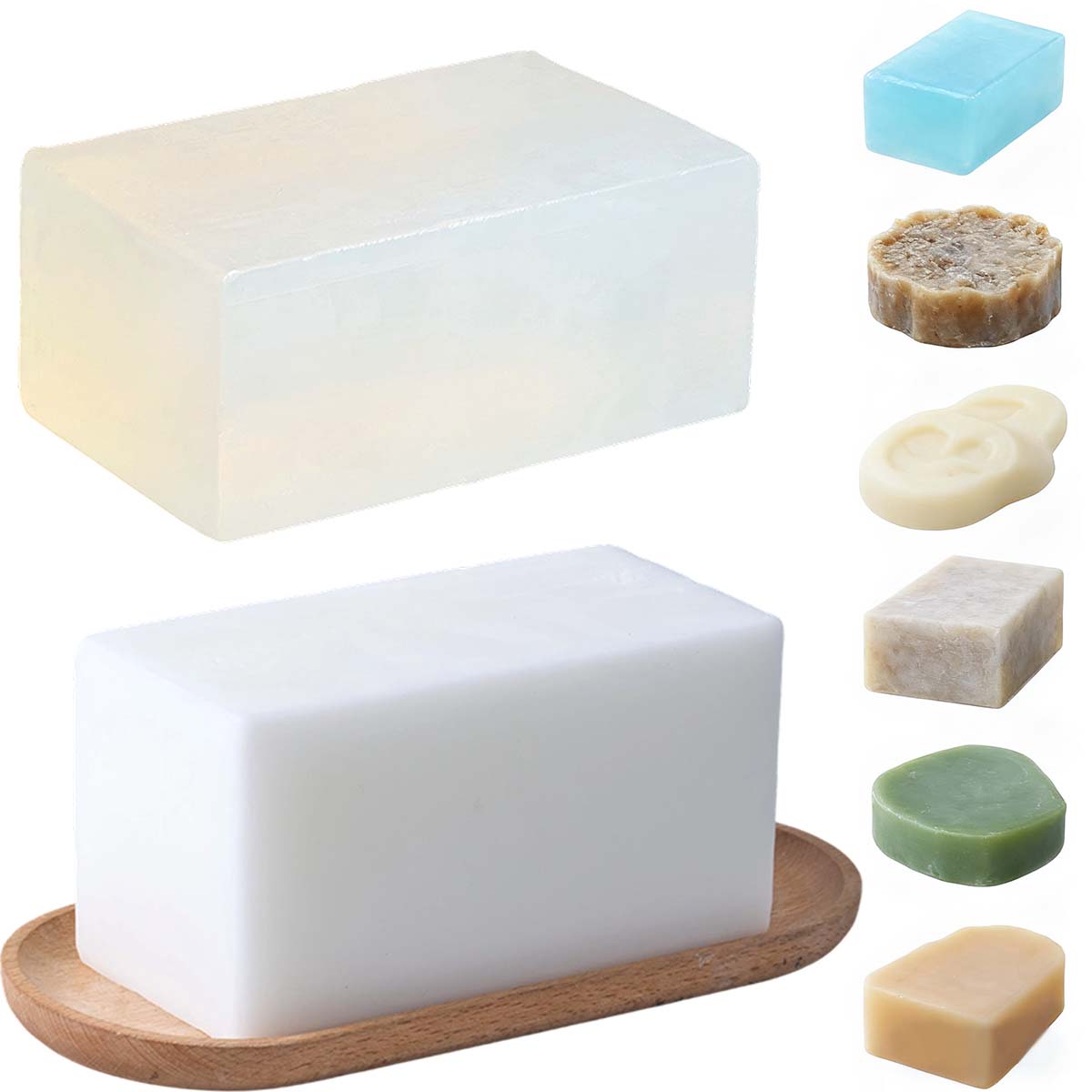 1000G 박스 투명 백색 글리세린 비누 베이스 아로마 - Soap Making Kit For Beginners 리뷰 및 가격