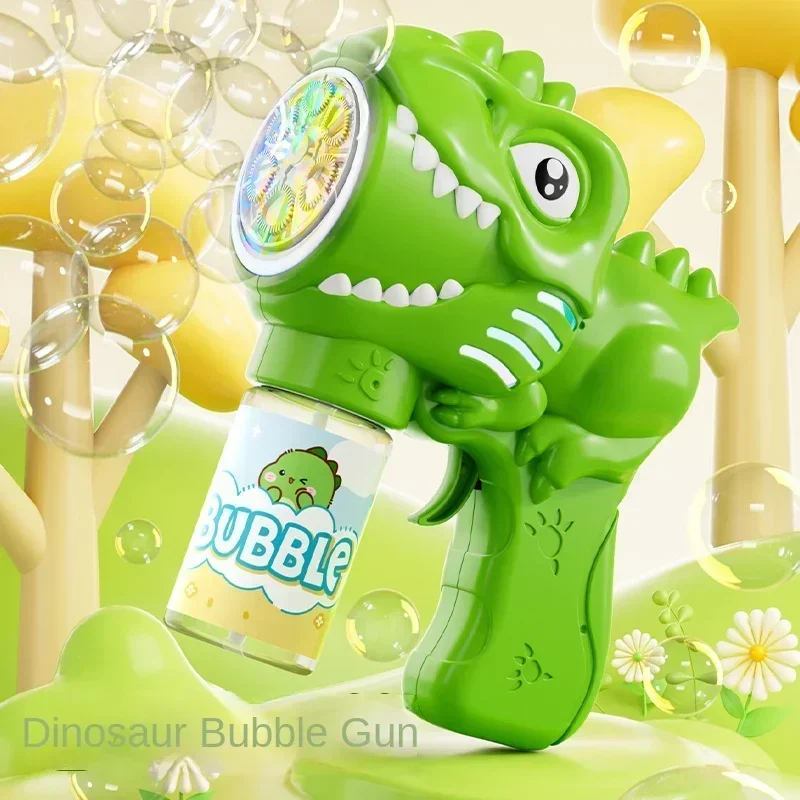 6 홀 공룡 버블 머신 전기 버블 건 빛 완전 자동 버 - Soap Making Machine 리뷰 및 가격